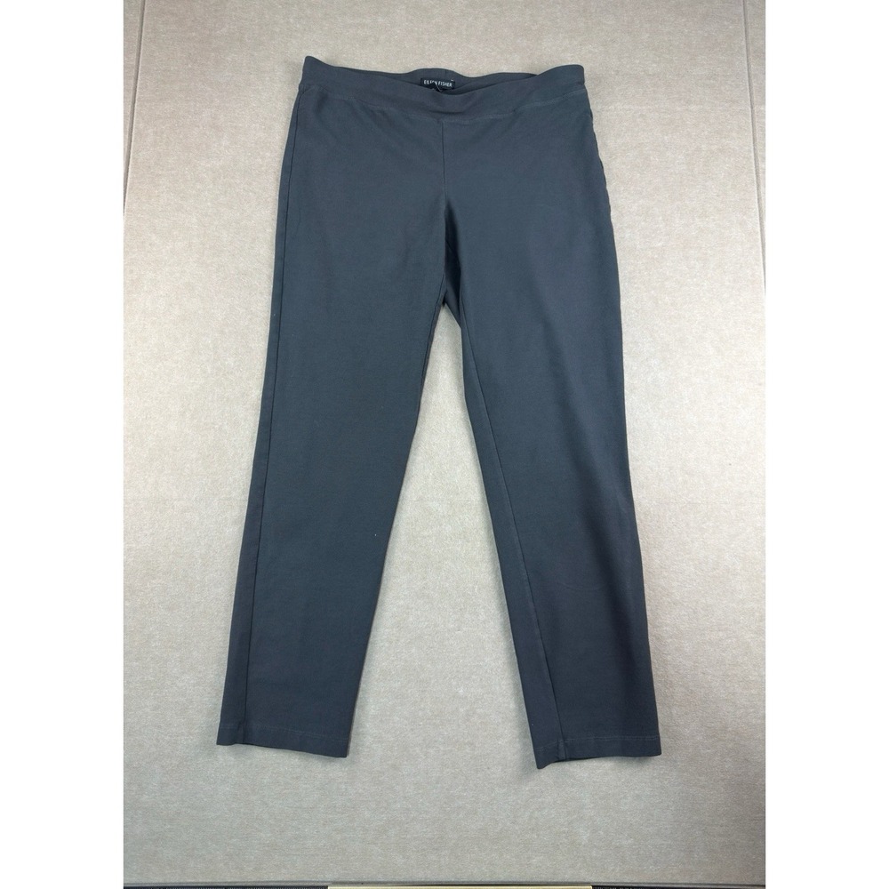 Eileen Fisher Pants Women’s Size S/P Dark Gray Pull-On Slim Leg Low‎ Rise USA